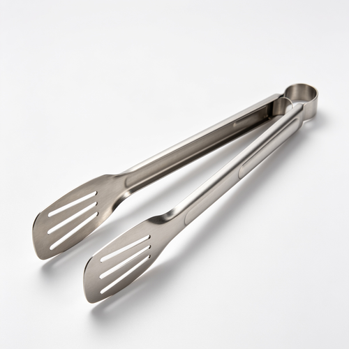 Zavaoto Set di 2 pinze da cucina in acciaio inox per alimenti, torte, barbecue e bistecche, utensile professionale per casa e hotel