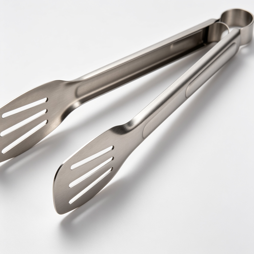 Zavaoto Set di 2 pinze da cucina in acciaio inox per alimenti, torte, barbecue e bistecche, utensile professionale per casa e hotel